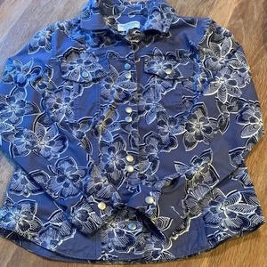 Norm Thompson floral jacket size small